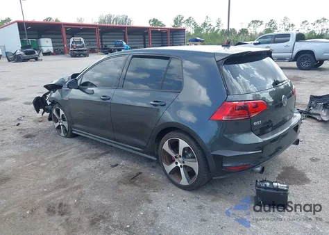 2015 Volkswagen Golf Gti 2.0T Se 4-Door из США, поврежденный, VIN 3VW5T7AU9FM002386